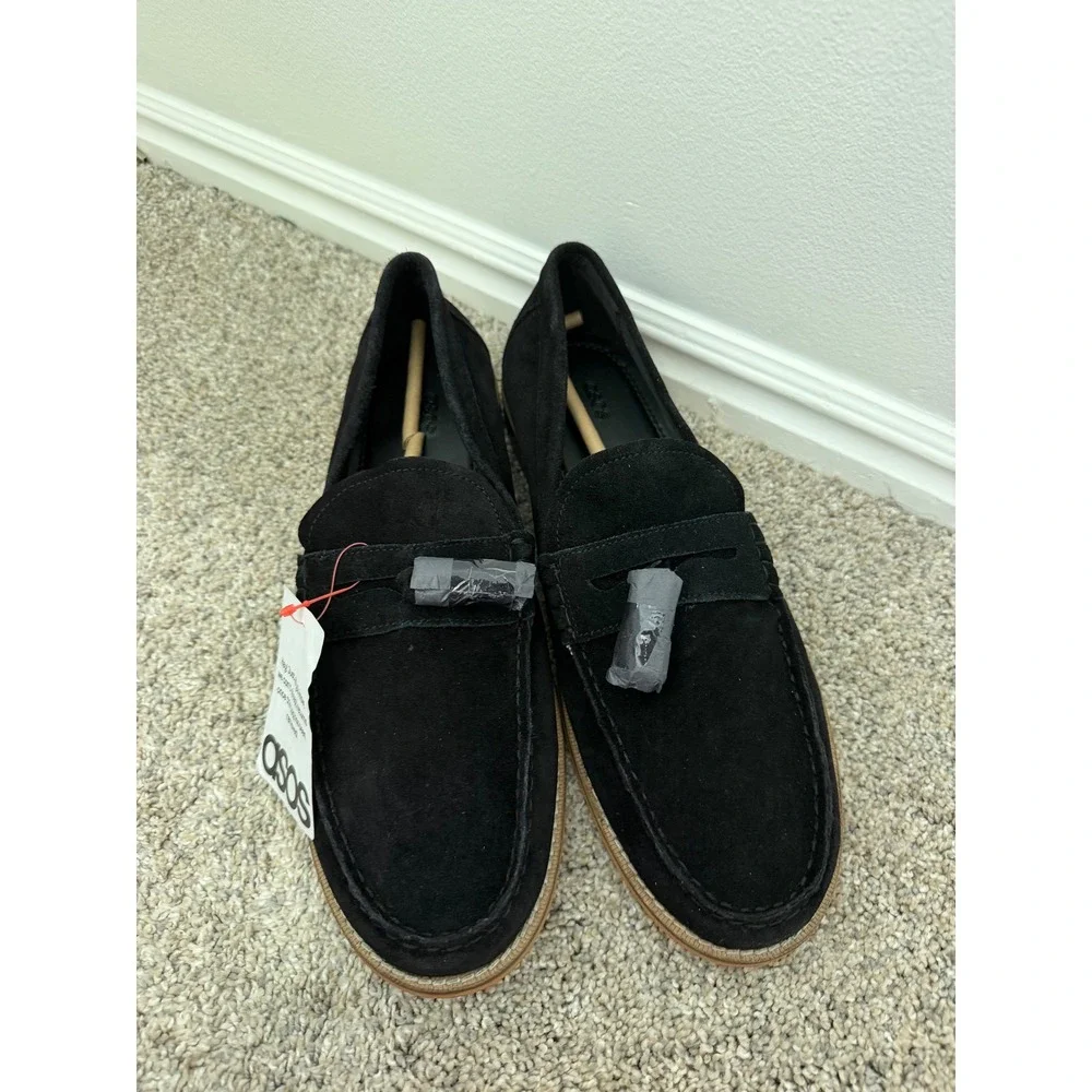 ASOS DESIGN Black Leather Tassel Loafers – Men's US 11 (UK 10) – NWT